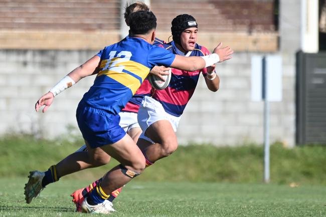 Brothers prodict Angus Tagicakibau in action during the 2024 GPS First XV rugby season. Saturday July 13, 2024. Picture, John Gass