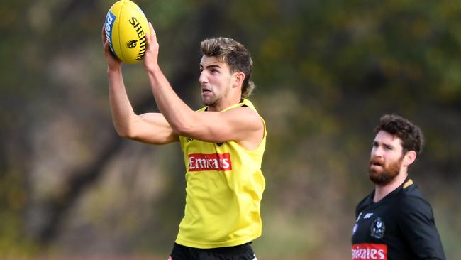 Josh Daicos steps in for the injured Jeremuy Howe. Picture: AAP