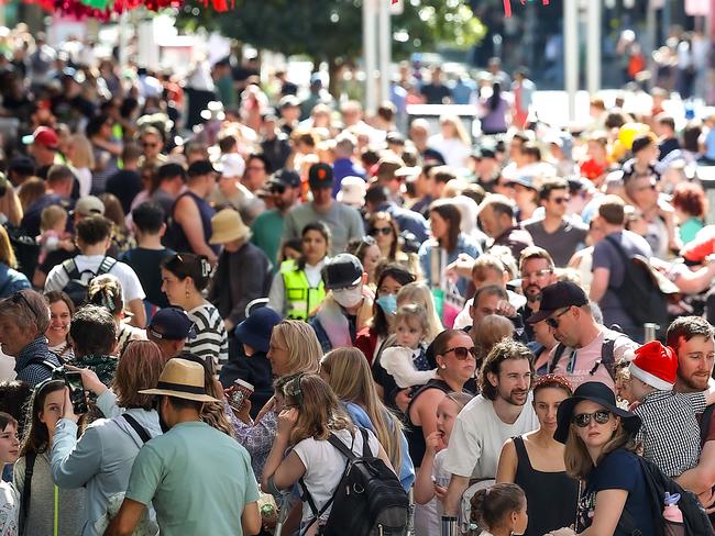 The planned protest at the Myer Christmas windows has been branded ‘hateful’. Picture: Ian Currie