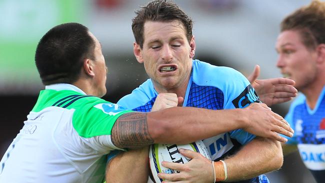 Bernard Foley of the Waratahs during the Waratahs v Highlanders trial match at Brookvale Oval. pic Mark Evans