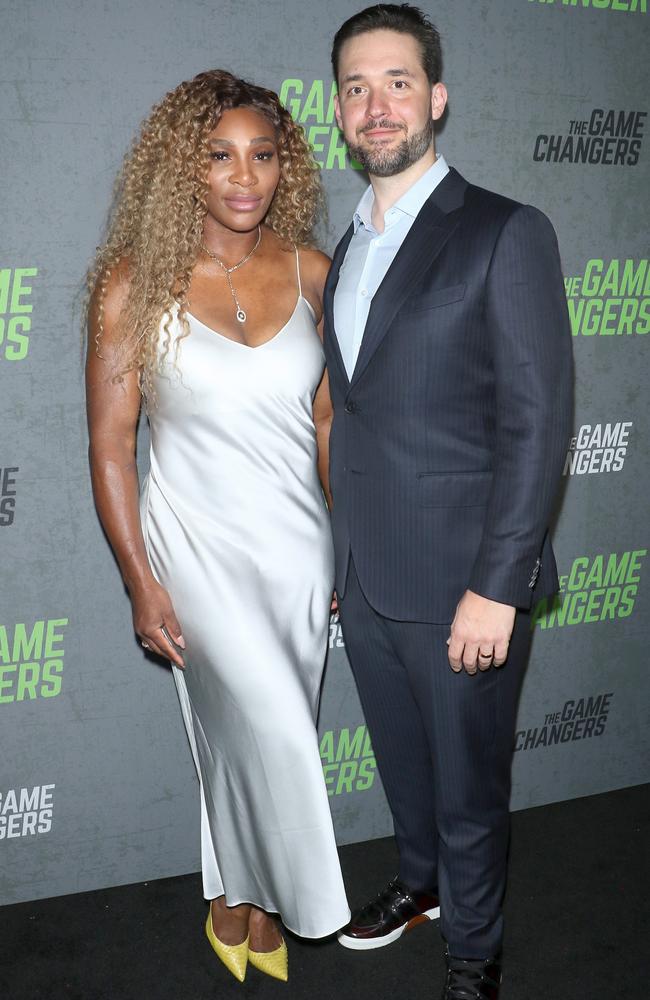 Serena Williams and Alexis Ohanian in New York last September. Picture: Getty Images