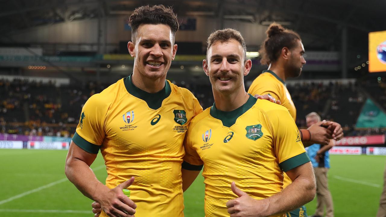 Matt To'omua and Nic White will form the Wallabies’ halves for their last pool match against Georgia.