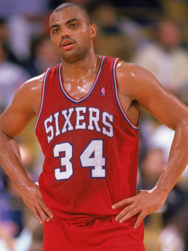 Charles Barkley as a Sixer. Photo by Mike Powell/Getty Images