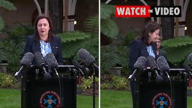 Emotional QLD Premier breaks down at press conference