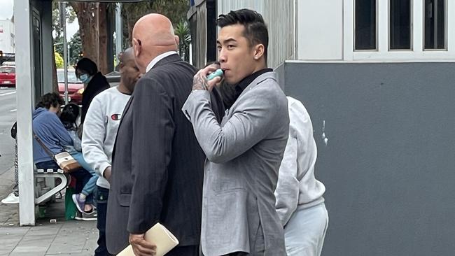 Boronia's Jason Tirta, a former nightclub promoter, outside Ringwood Magistrates' Court on January 19, 2023. Picture: Kiel Egging.