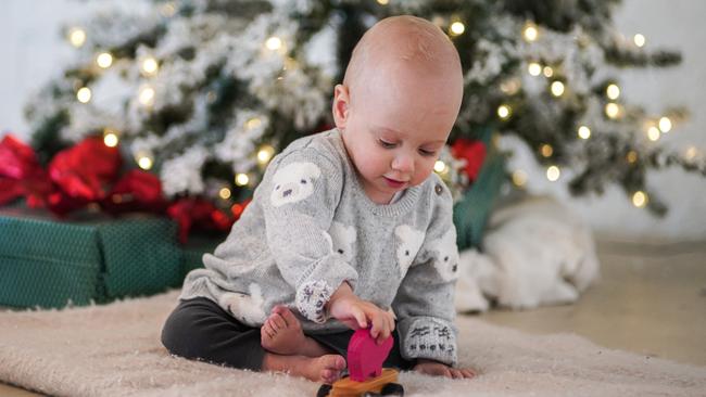 After being born prematurely last year, little William Foon is continuing to defy the odds and is now thriving at 17 months despite a challenging start to his life. Picture: Rosella Pike