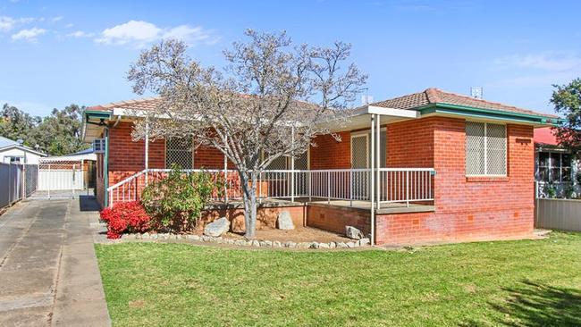 This four-bedroom house at 129 Petra Ave, Tamworth, is for sale for $395,000.