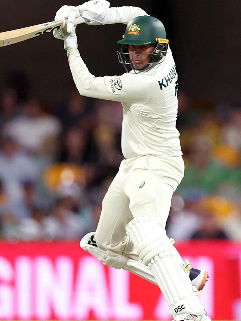 Usman Khawaja is the only South Asian heritage athlete regularly playing for Australia’s men’s team. Picture: Pat Hoelscher/AFP