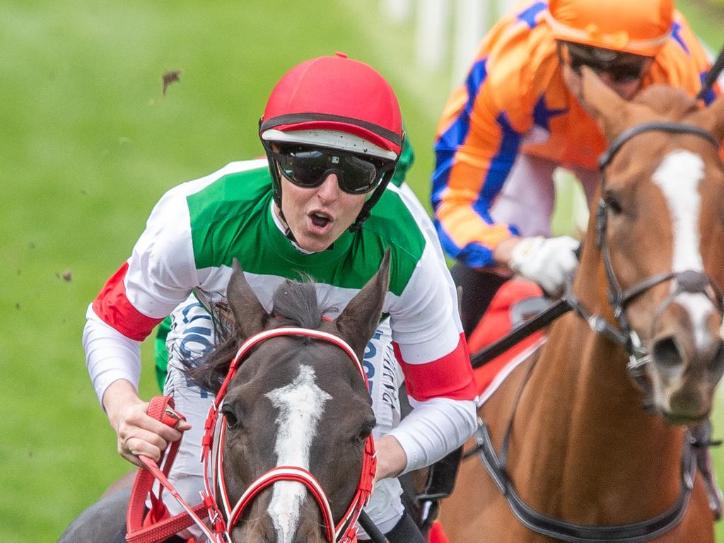 Lane after winning the 2019 Cox Plate.