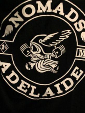 The Nomads bikie gang patch.