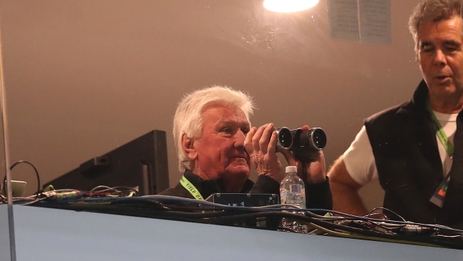 Ray Warren can put down the binoculars for his call of Origin III. Picture. Phil Hillyard