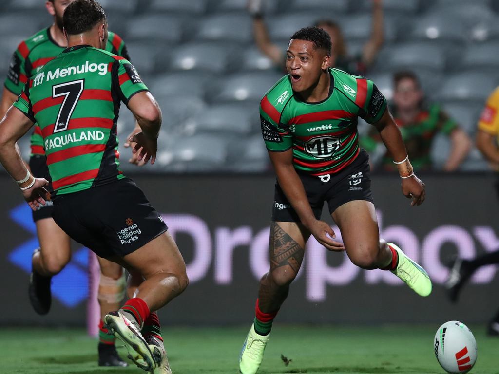 Dion Teaupa is set for his Rabbitohs debut at five-eighth. Picture: Jason McCawley/Getty Images