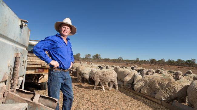 Lachlan Gall is a grazier in Mutawintji and the president of the Pastoralist Association of West Darling — an area larger than the United Kingdom. Picture: Andrew Gosling