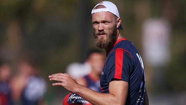 Max Gawn was back to his devastating best, but the Dees weren’t up to the task against St Kilda. Picture: Getty Images