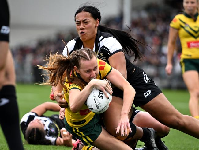 Tamika Upton scored a wonderful solo try. Picture: NRL Photos