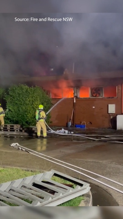 Massive blaze rips through Villawood chocolate factory