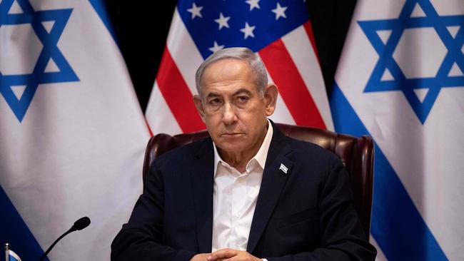 Israel's Prime Minister Benjamin Netanyahu has been under pressure over the hostages held by Hamas. Picture: AFP.