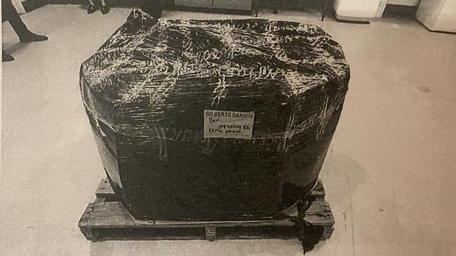 Court release images of a shipment of cannabis, seized on route to Darwin from Adelaide. Picture: District Court