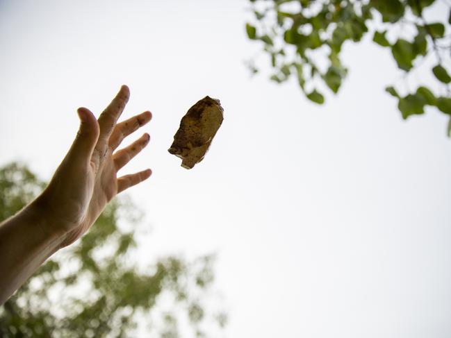 A generic image of rock throwing in the NT. Picture: Floss Adams.