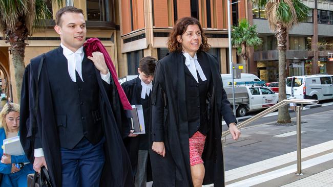 Barrister Sue Chrysanthou took advantage of news footage newly presented in the case. Picture: Christian Gilles