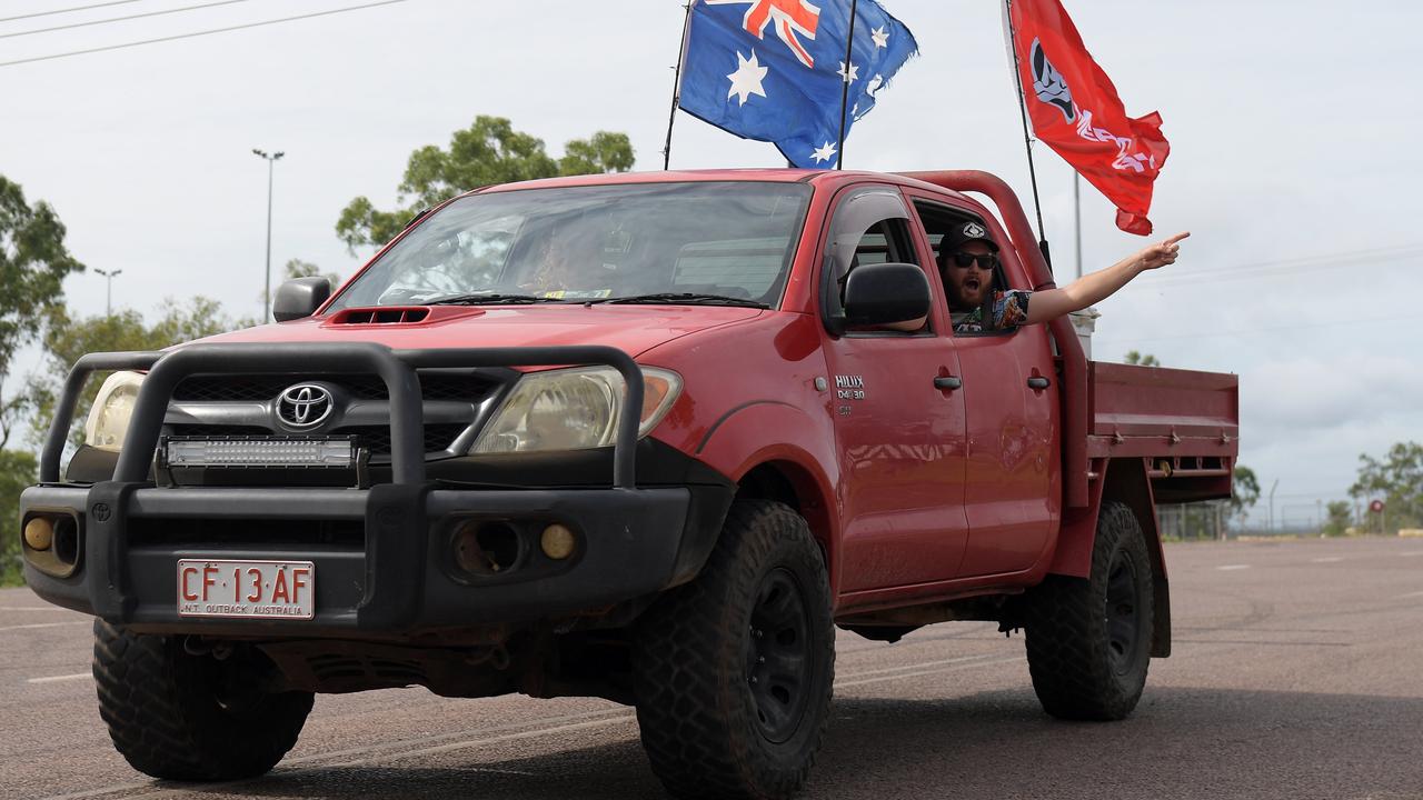 The Variety NT Ute Run in Hidden Valley. Picture: (A)manda Parkinson