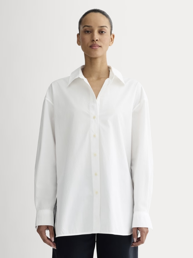 The Boyfriend Shirt in Ultrasoft Cotton. Picture: Everlane.