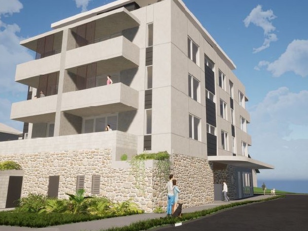 A shop-top apartment proposed for 1 Wharf Street at Tuncurry.