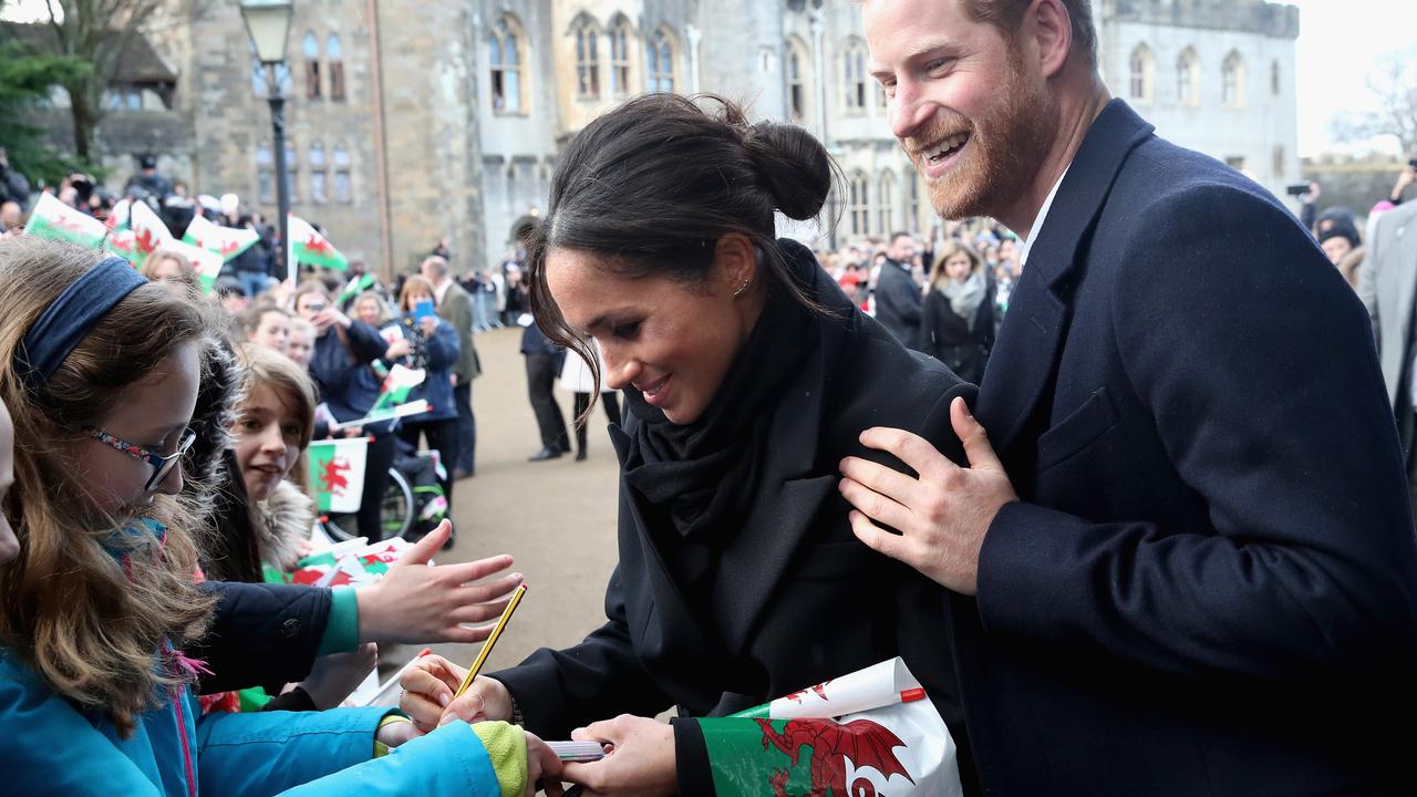 Meghan Markle stuck to the rules during a visit to Wales in January. Picture: Chris Jackson/Getty Images