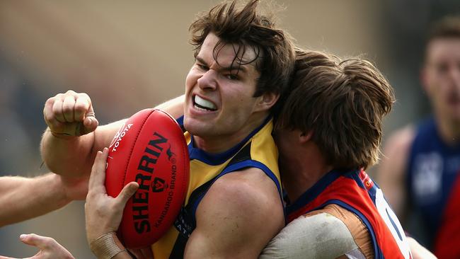Nathan Freeman managed to complete a couple of VFL games with Sandringham late last season. Picture: Getty Images