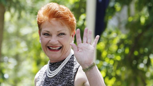 Pauline Hanson’s One Nation party could hold the balance of power after the state election. Picture: Lachie Millard