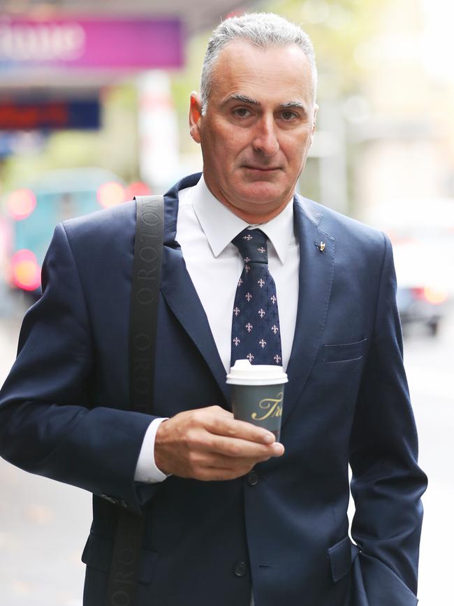 John Sidoti arrives at the ICAC hearing. Picture: John Grainger