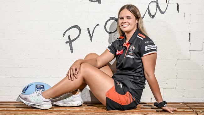 Letitia Taylor will coach Wests Tigers’ Tarsha Gale Cup team for the first time this weekend. Picture: Darren Leigh Roberts