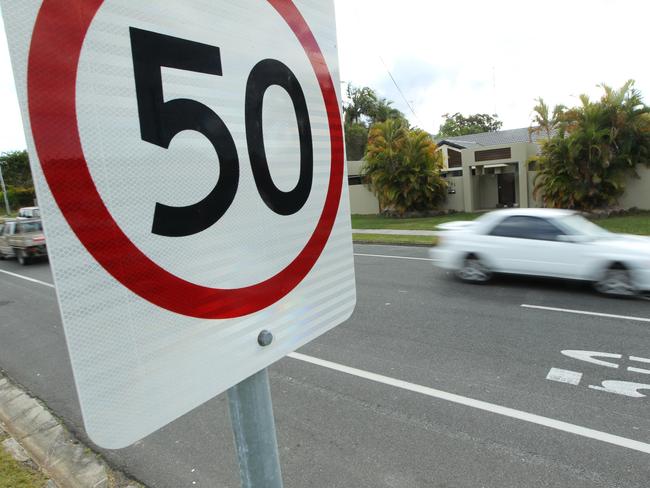 Police remind motorists to slow down, after the installation of two new red light speed cameras. Photo: File