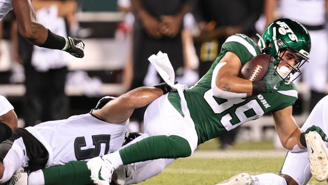 Valentine Holmes (39) got a start with the New York Jets – but couldn’t crack the final roster. Picture: Getty