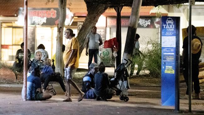 Alice Springs on Wednesday evening. Picture: Liam Mendes