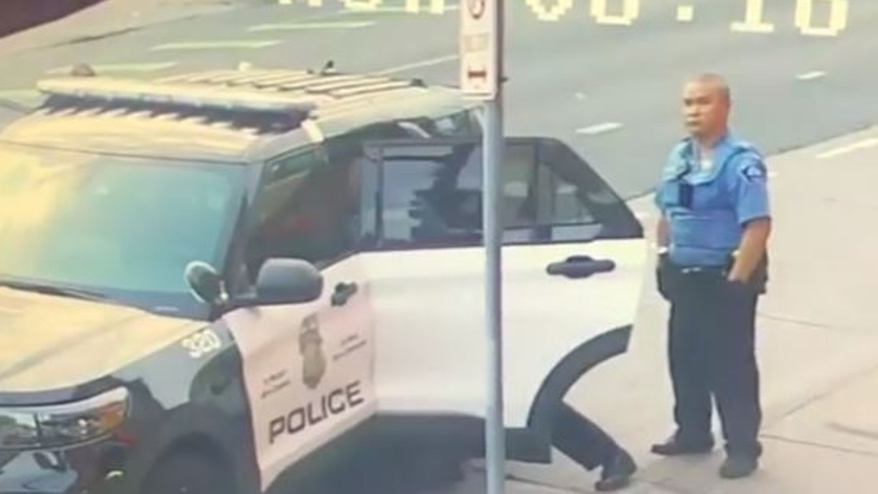 One officer appears to stare directly at the camera. Picture: Instagram/@shaunking