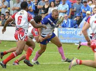 Ghost Danny Wicks during the Group 2 battle of the river rugby league clash at Frank McGuren Field Grafton on Sunday, 9th April, 2017. Picture: Debrah Novak