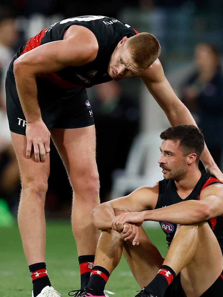 Kyle Langford missed a chance to win it late. (Photo by Michael Willson/AFL Photos via Getty Images)