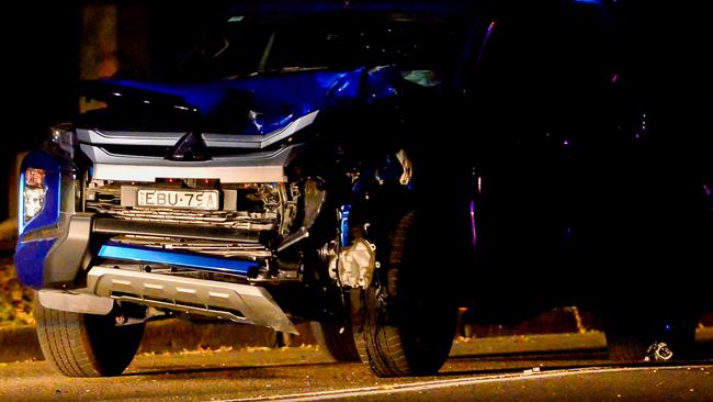 The ute allegedly involved in the crash.