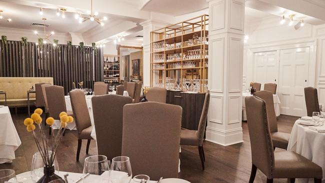 Dining room at Henry's in Ayers House. Picture: Matt Loxton