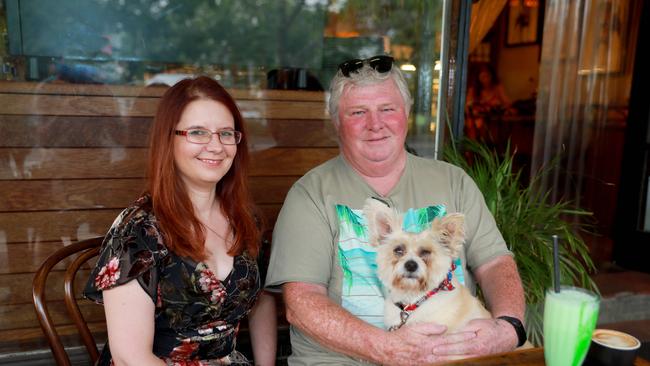 That’s me (Isabell) with Paul Grigg and his “little mate” at Fed. (AAP IMAGE / Angelo Velardo)