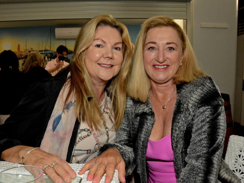 Leah Myers and Lorraine Romeril-Smith at launch of Pink Paradise Gin at Southport Yacht Club, Main Beach. Picture: Regina King.