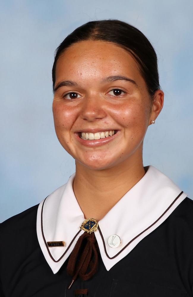 St Margaret's Anglican Girls School 2024 internal dux Caitlin Williams. Picture: supplied