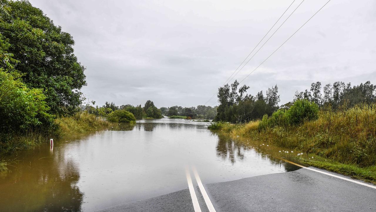 Roads are seen flooded at Pitt Town, McGraths Hill. Picture: NCA NewsWire/Flavio Brancaleone