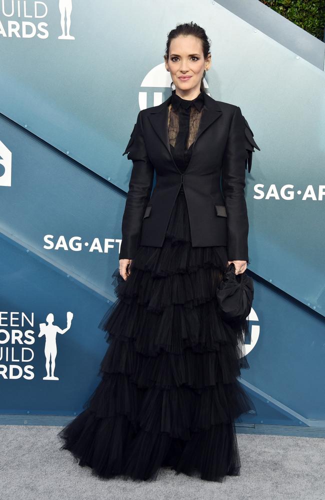 Stranger Things co-star Winona Ryder went back to goth. Picture: Getty Images