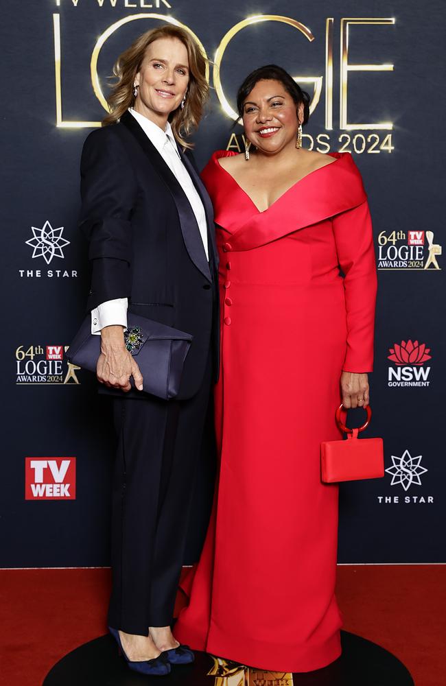 Rachel Griffiths and Deborah Mailman. Picture: Sam Tabone/Getty Images