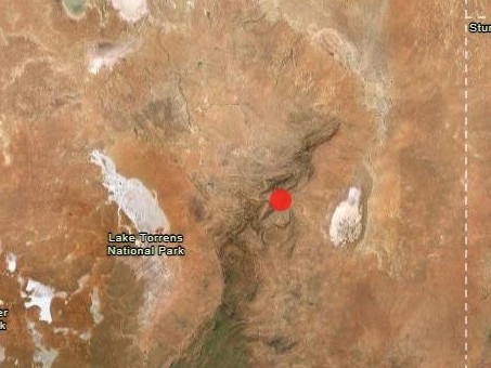 A small quake has rattled the Flinders Ranges. Picture: Geoscience Australia