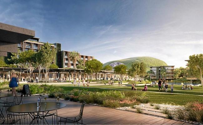 VIEW: An artist's impression of Sekisui House's proposal looking towards Mount Coolum. Picture: Sekisui House