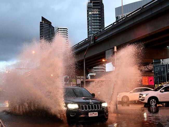 Melbourne can expect more wild weather today. Picture: Nicole Garmston