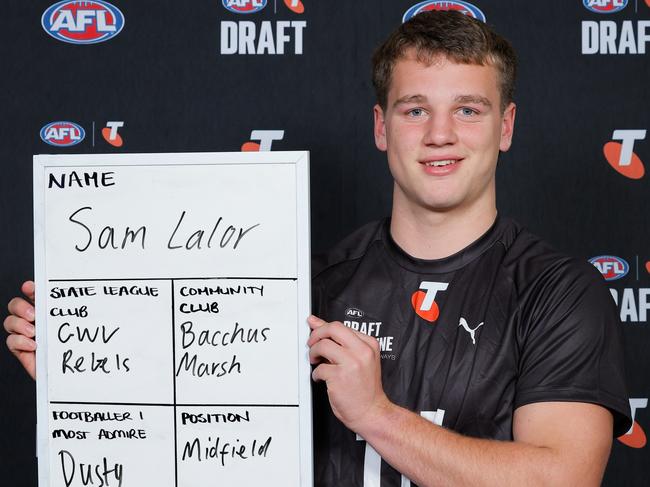 Expected No. 1 AFL Draft pick Sam Lalor. Picture: Dylan Burns/AFL Photos